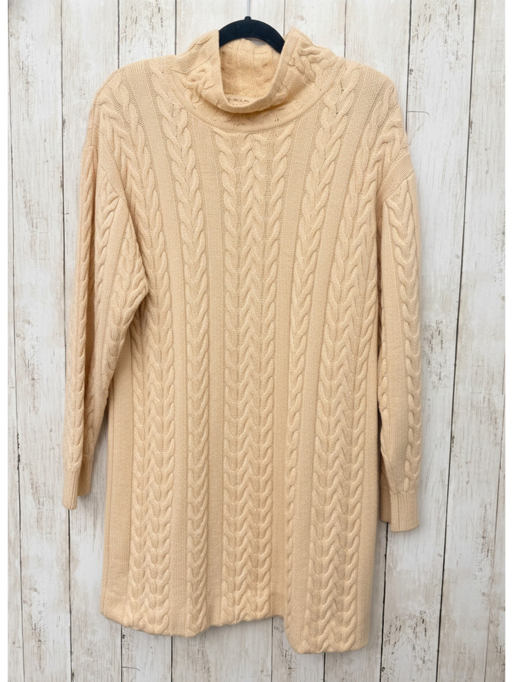 Vintage Escada Women’s Size 40 Cable Knit Turtleneck Sweater Tunic